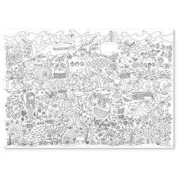 Under the Sea Colouring Poster