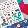 Christmas Sticker Scene and Colouring Book