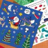 Christmas Sticker Scene and Colouring Book