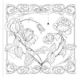 Goth Garden Artist's Colouring Book