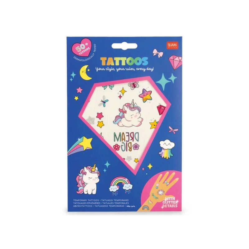 Legami Unicorn Temporary Tattoos