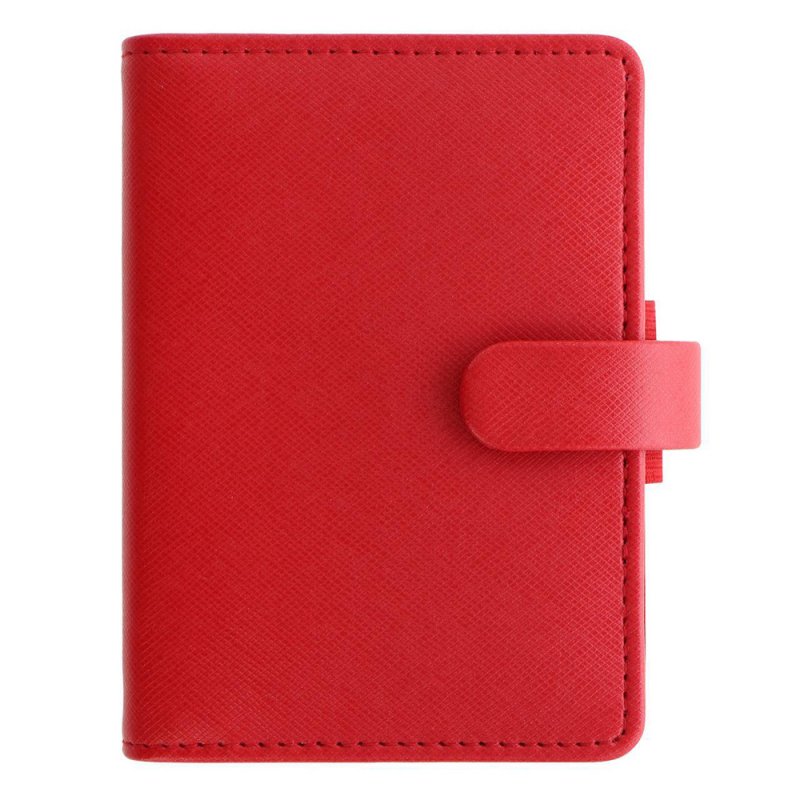 Filofax Saffiano Mini Organiser - Poppy