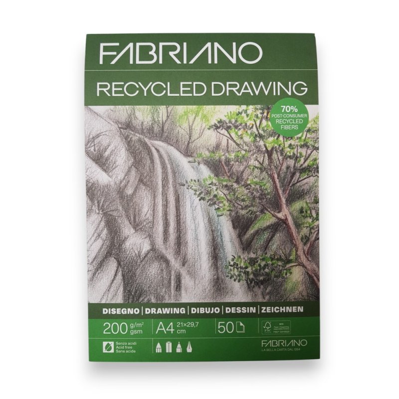 Fabriano Recycled Drawing Pads 200gsm