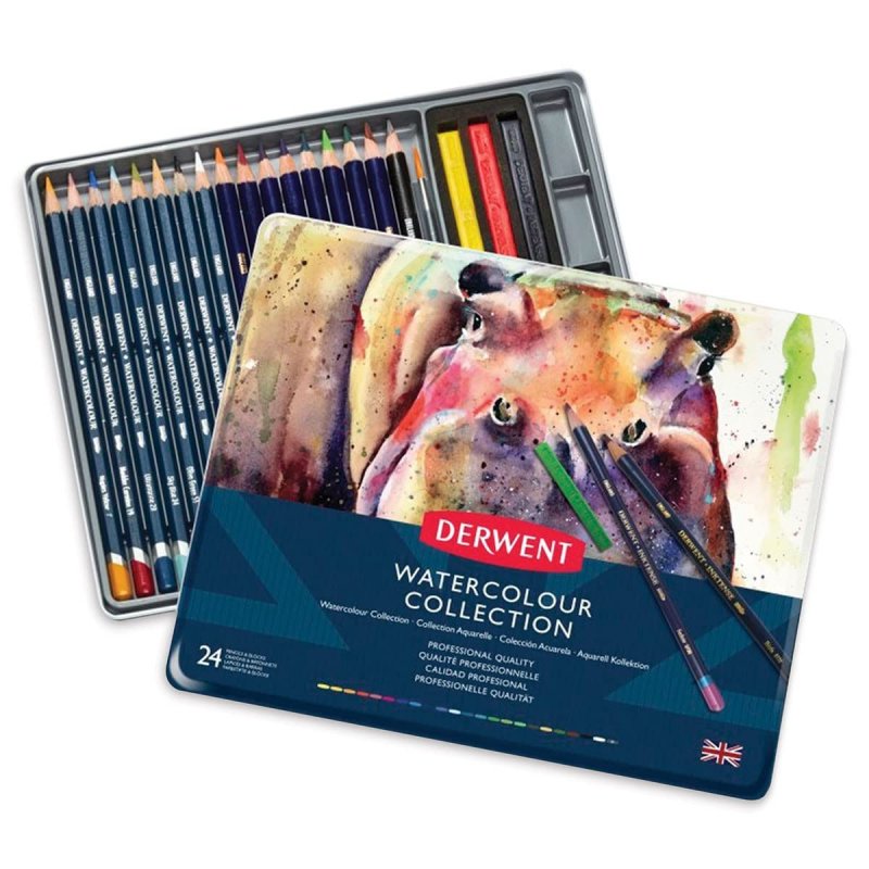 Derwent Watercolour Collection tin of 24