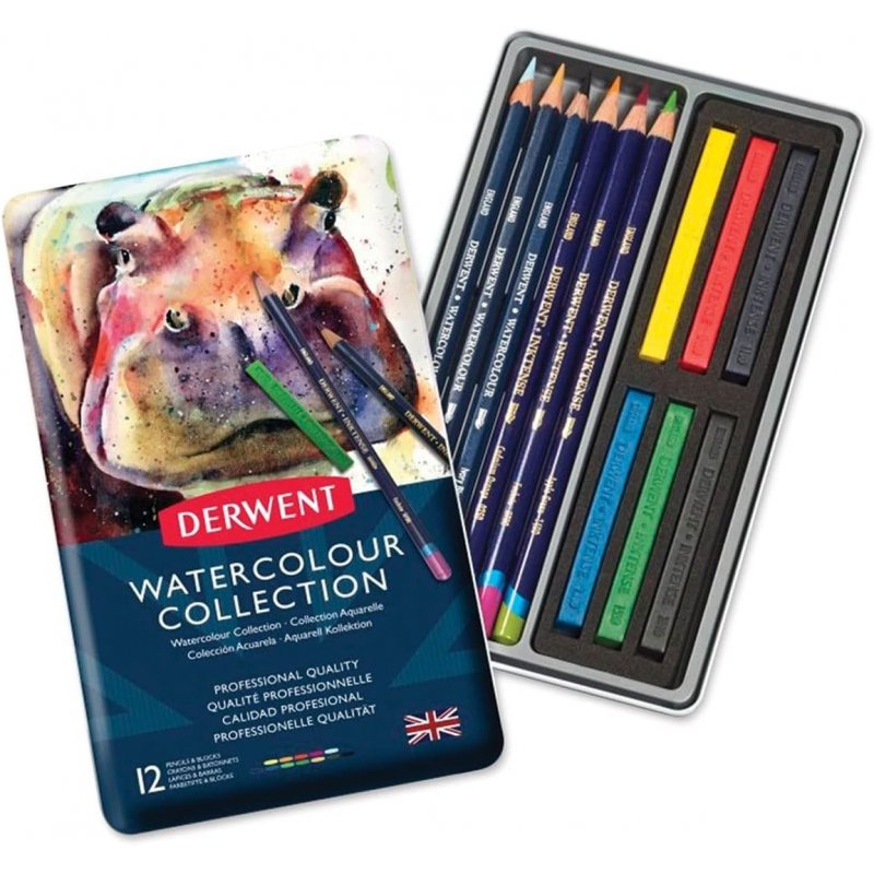 Derwent Watercolour Collection tin of 12