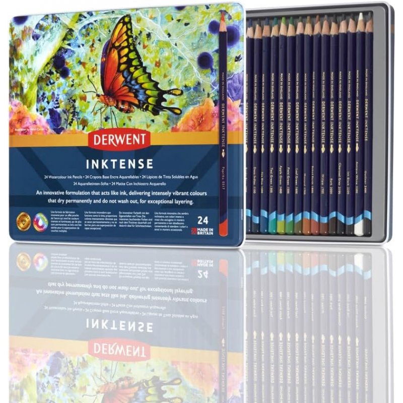 Derwent Inktense Pencils Tin of 24