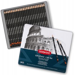Derwent Graphic Pencils Tin of 24