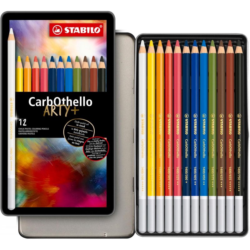 Stabilo Carbothello Pastel Pencils tin of 12