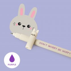 Bunny erasable pen- purple ink