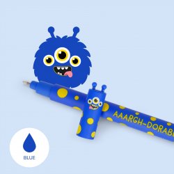 Monster erasable pen- blue ink