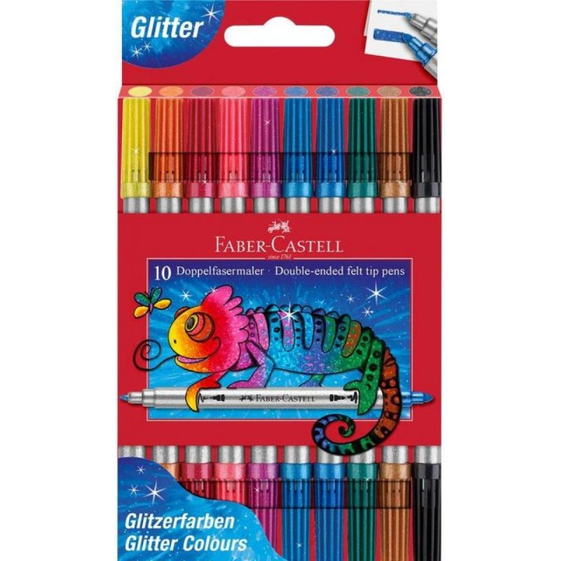 Faber-Castell Glitter double-ended felt tip pens