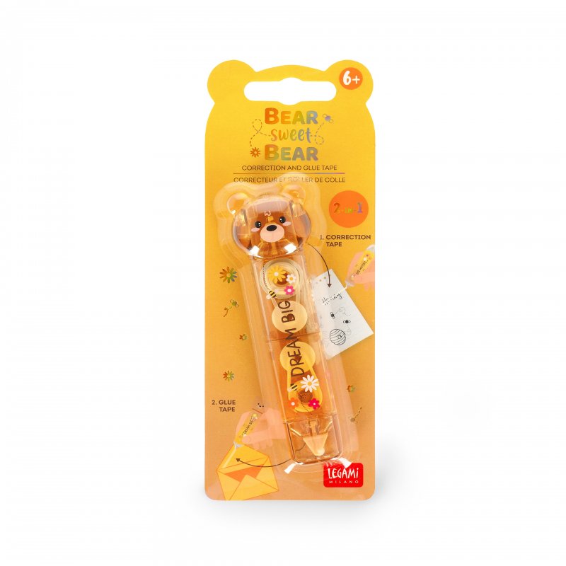 Legami Bear Sweet Bear Correction and Glue Tape