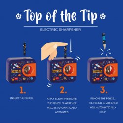 Legami Top of the tip electric sharpener - Space