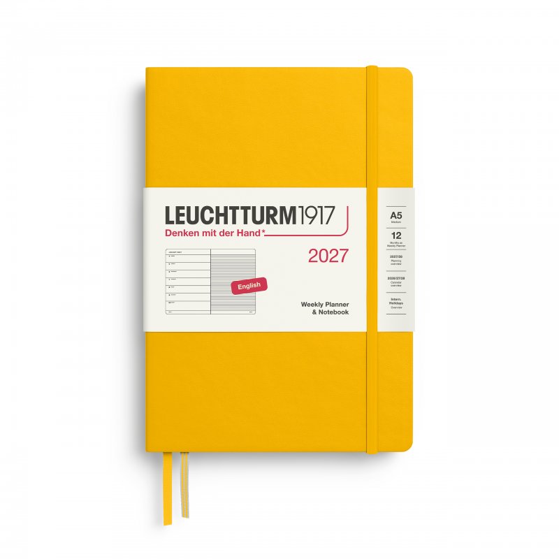 Leuchtturm 1917 A5 Weekly Planner & Notebook 2027