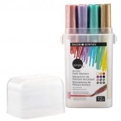 Simply Acrylic Marker 12 Colour Set