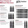Uni-Pin Fineliners Pack Of 12