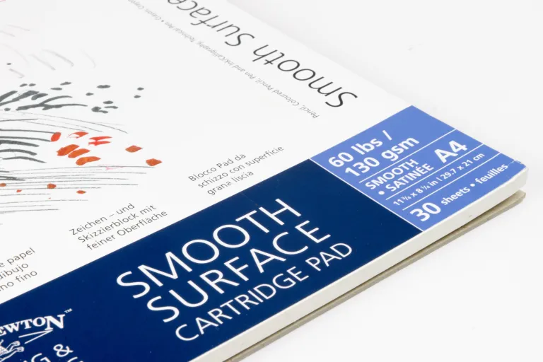 Winsor and Newton Smooth Surface Cartridge Pad · A4 130gsm · Available from Tindalls