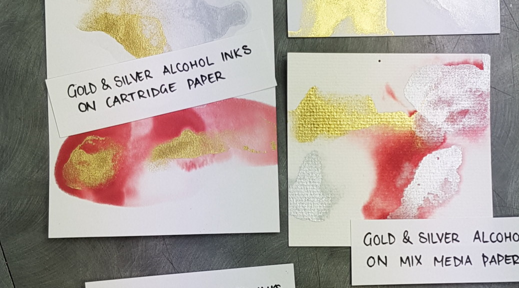 Testing Alcohol Inks At Tindalls